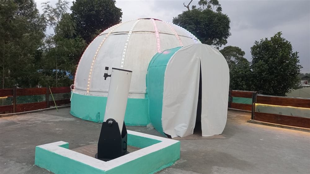 Yercaud Planetarium dome theatre at a hill-station resort